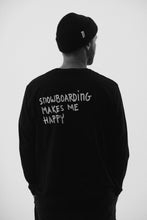 Load image into Gallery viewer, Snowboarding makes me happy – Adult Unisex Longsleeve